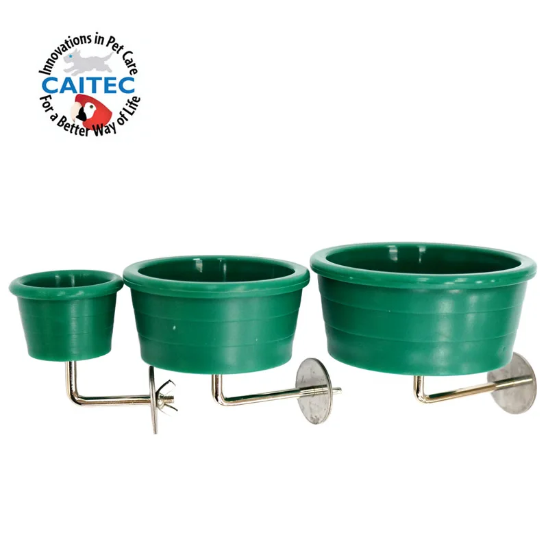 

CAITEC Paradise Bird Toys Parrot Bowl Round Bowl Feeder Food Bowl Food Cup Water Cup Durable Bite Resistant Easy Installation