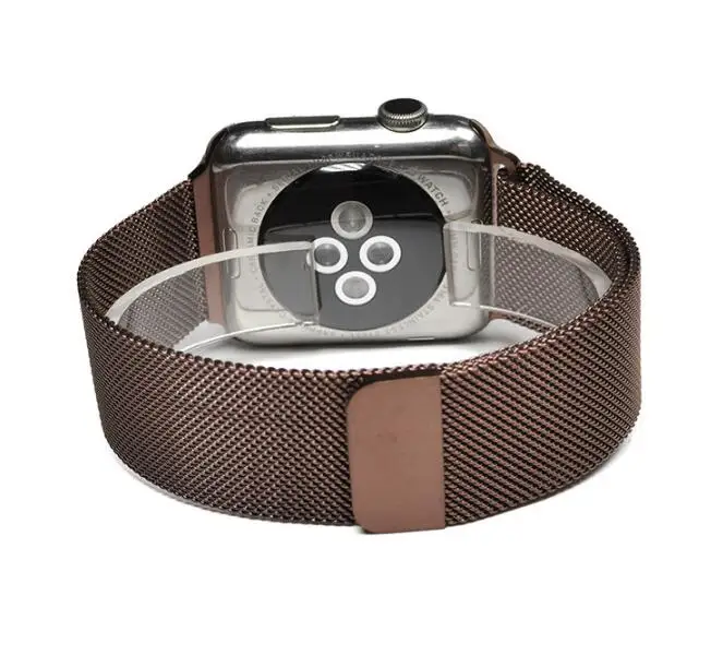 Миланский ремешок для часов+ рамка для Apple Watch 38 мм 42 мм браслет iwatch сплав рамка ремешок умные часы металлический ремешок серии 1 2 3 - Цвет ремешка: Coffee