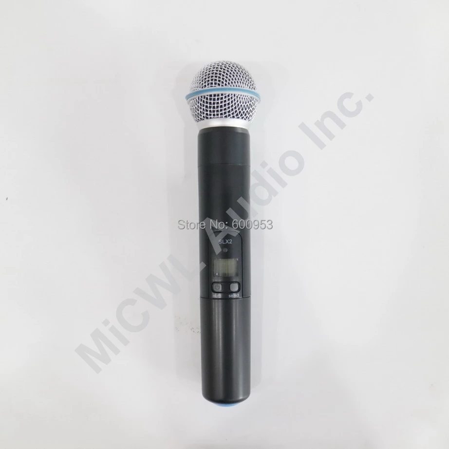 MiCWL бренд SLX SLX24 BETA58/SM 58 UHF профессиональный беспроводной микрофон Система кардиоида SM BETA 58 ручной микрофон