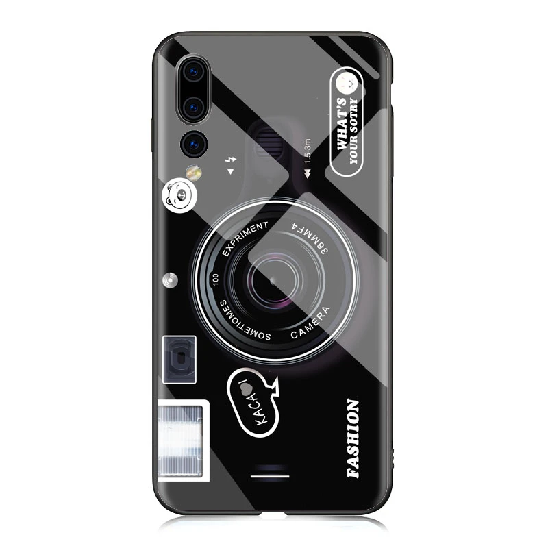 17 Чехол из закаленного стекла с мраморной звездой для huawei P20 lite P20 Pro mate 10 Lite, мягкий чехол с краями из ТПУ для Honor 8 10 9 lite - Цвет: 17