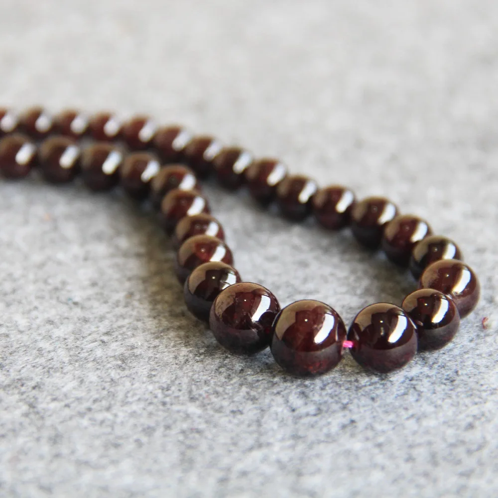 Аксессуары для поделок колье 4 12 мм гранат бусы женский подарок натуральные камни