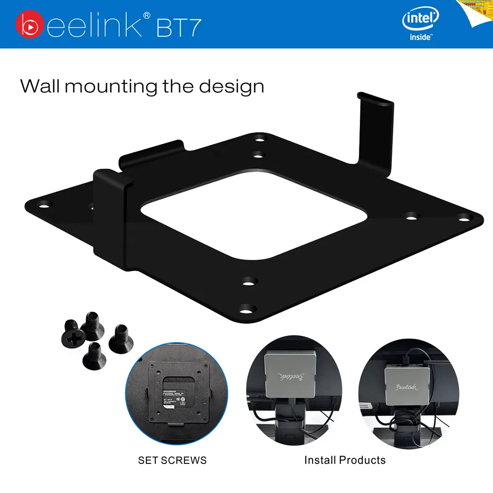 Beelink BT7 Умные Окна 10 TV Box 4 К ГБ 320 Intel Atom X7 Z8700 Mini PC BT 4.0 Wifi 2.4 Г/5.8 Г UHD Media Player Set Top