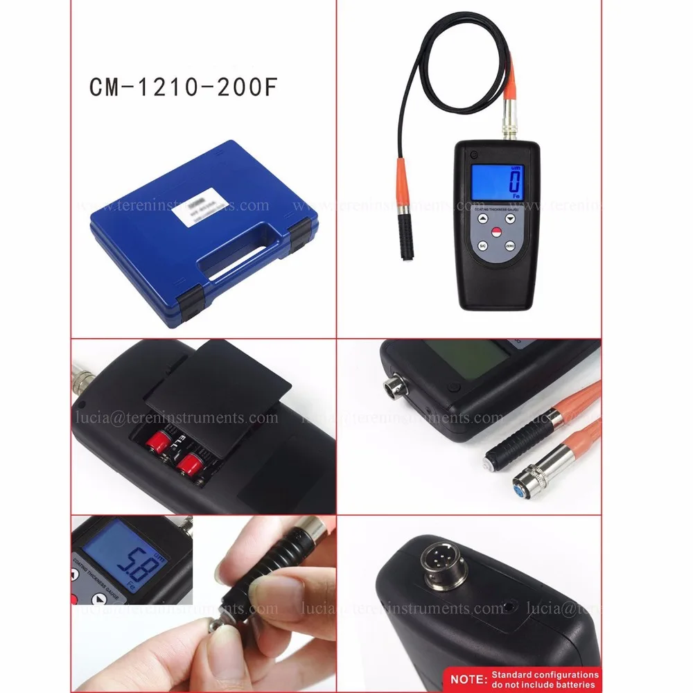 CM-1210-200F Magnetic Induction F Probe Micro Paint Coating Thickness Meter for Small Workpiece | Инструменты