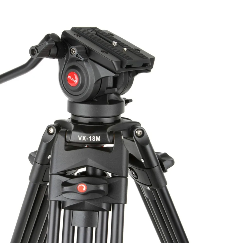 Viltrox VX-18M 74 дюймов Профессиональный Портативный Алюминий видеокамера Камера штатив+ Подвижная Штативная головка horsehoe для фото и видео камеры Максимальная нагрузка 10 кг