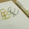 Silvery 1 пара спиральных блокнотов с отрывными листами, зажим из нержавеющей стали, 3 отверстия для колец, переплет, сделай сам, заполняющая бумага, блокнот, папка, школьные принадлежности - Цвет: Silvery