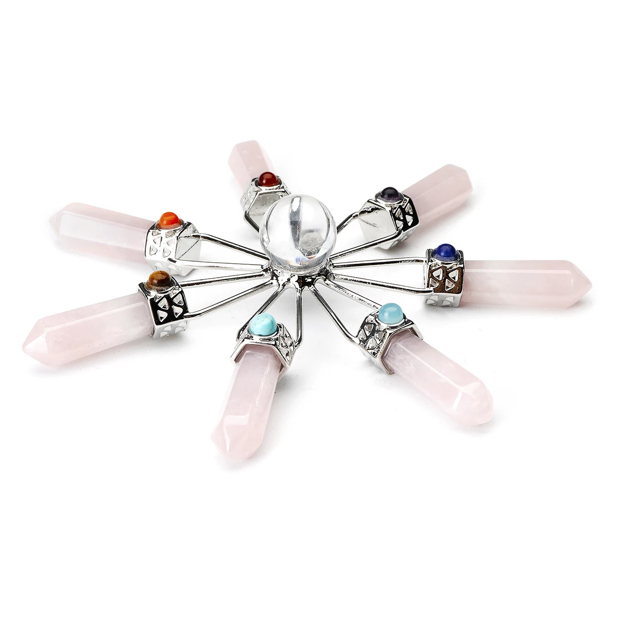 7 Чакра пирамида из кристалла кварца генератор энергии оригинальный Orgone чакр