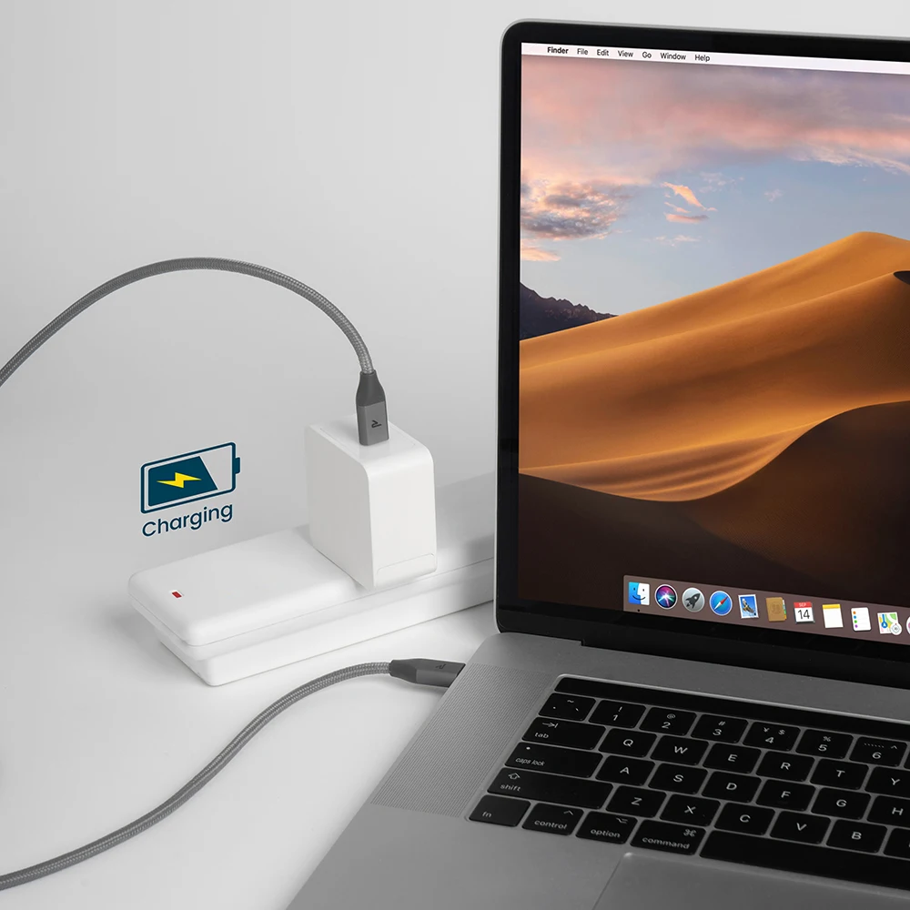 RAMPOW 60 Вт Двойной usb type C кабель 2 м/6 5 фута USB к для samsung S9 PD Быстрая зарядка MacBook