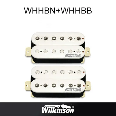 WHHBN and WHHBB Гитарные звукосниматели, оригинальные звукосниматели Wilkinson Alnico V Humbucker, звукосниматели с одной катушкой, металлические звукосниматели rock, сделанные в Корее - Цвет: WHHBN and WHHBB