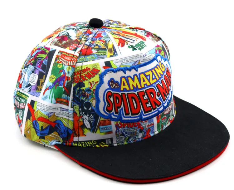 G024 Человек паук Дети Бейсбол Кепки для мальчиков и девочек Snapback мультфильм детей