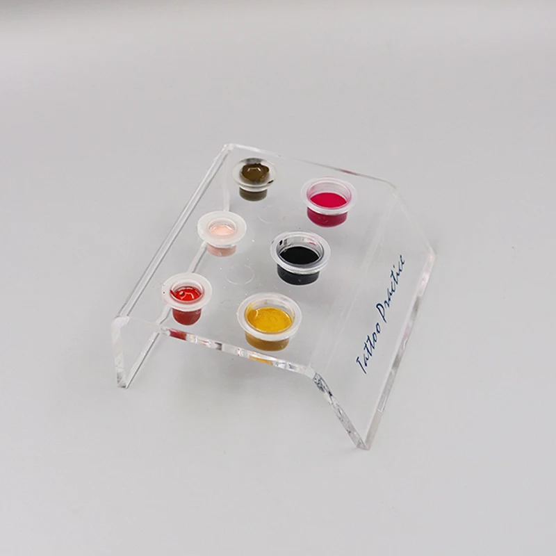 Tattoo Ink Cup Holder Microblading Pigment Rectangle/Oval Machine Permanent Makeup Supplies Accessories | Красота и здоровье