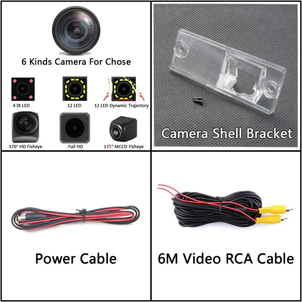 Camera Only 175 градусов 1080P Fisheye задний вид автомобиля Камера для кіа Cerato Рио 2002 2003 2004 2005 2006 2007 2008 2009 2010 2012 2013 - Название цвета: Camera Only