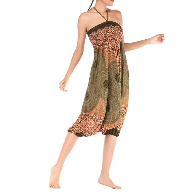 Летние Осенние брюки для женщин, широкие брюки, Boho Aladdin, шаровары, pantalones mujer, свободные богемные штаны с высокой талией