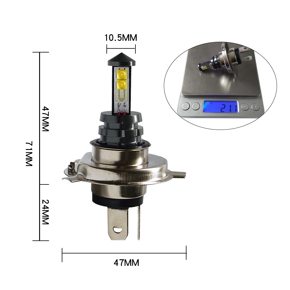 2 шт. 40 Вт H4 LED H7 автомобильные фары 3000lm 6000K CANBUS H1 9005 HB3 9006 HB4 белые лампы H11