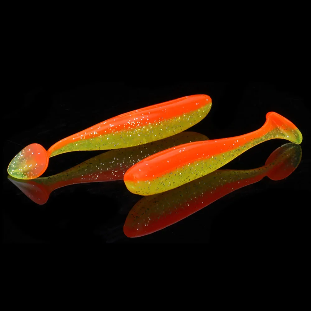 WALK FISH 6 шт./лот 7 см/9 см рыболовные приманки, наживки Easy Shiner Swimbait Мягкая силиконовая приманка двойной цвет Искусственный Карп Мягкая приманка - Цвет: 9