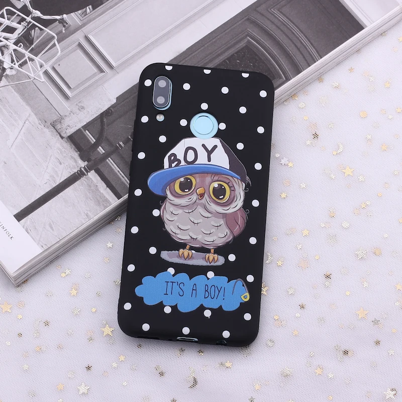 Силиконовый чехол для телефона Huawei Honor Mate 10 20 Nova P20 P30 P40 P Smart Baby с милой совой