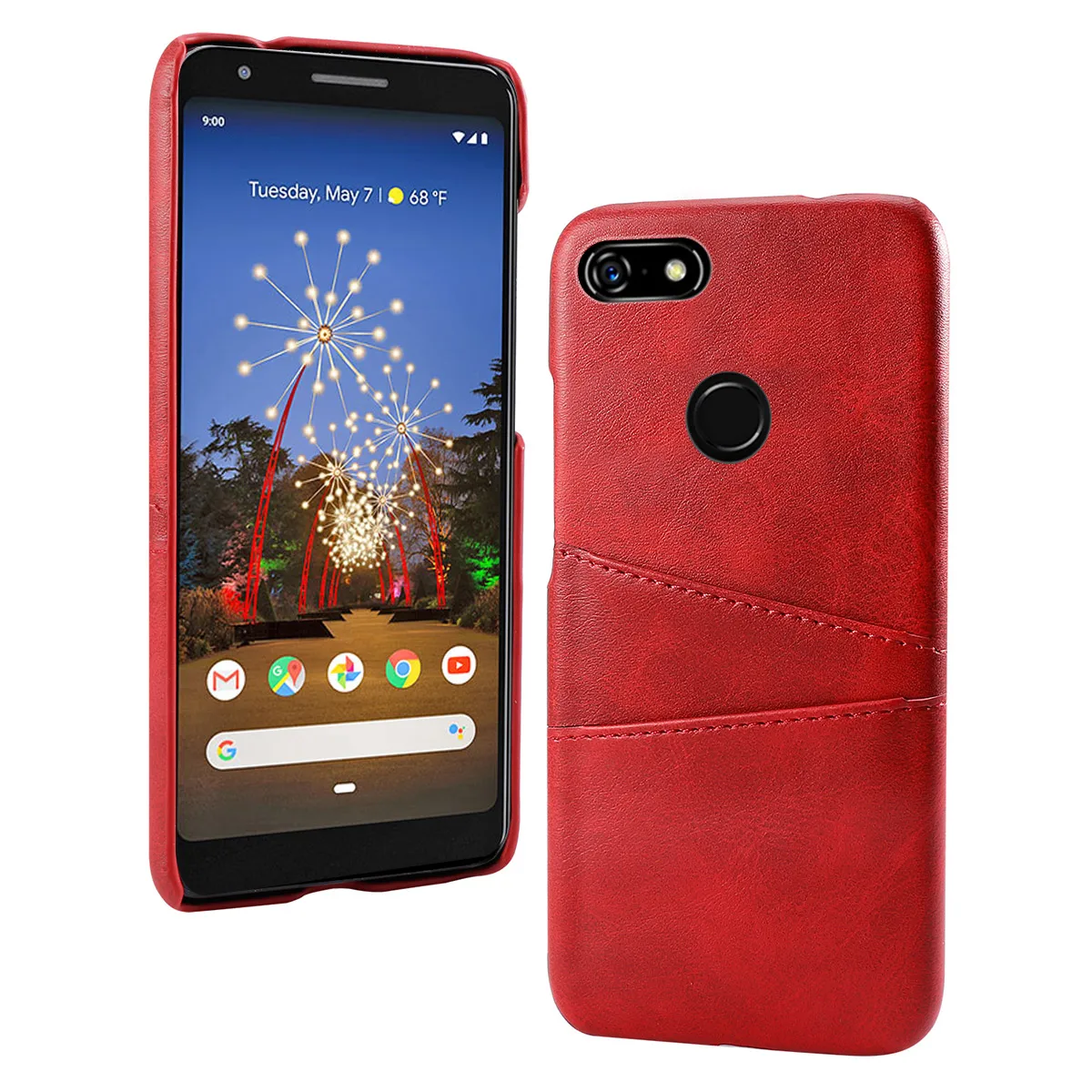 Для Google Pixel 3A 3A XL чехол Ретро телячья кожа из искусственной кожи тонкий ПК Жесткий Чехол для Google Pixel 3 3 XL 2 XL 4 чехол с отделениями для карт