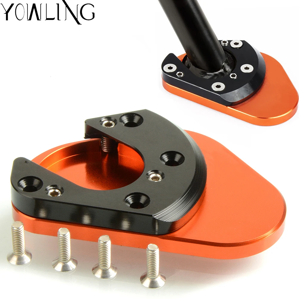 

For 690 Enduro/Supermoto/SM/SMC/SMR/2007-2014 Accessories CNC Kickstand Side Stand Extension Pad Plate Enlarge