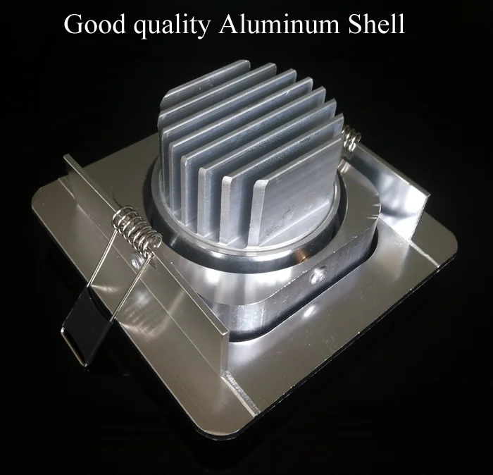 Вращающийся квадратный светильник в серебряном корпусе СВЕТОДИОДНЫЙ Светильник