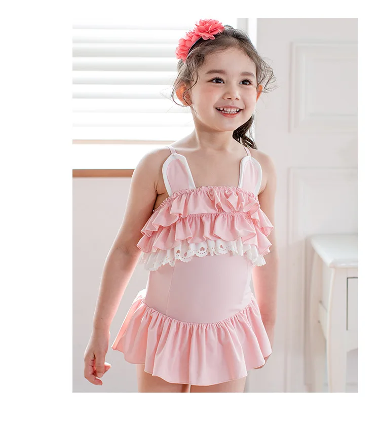 2019 корейские Купальники цельные купальные костюмы с кроликом для маленьких