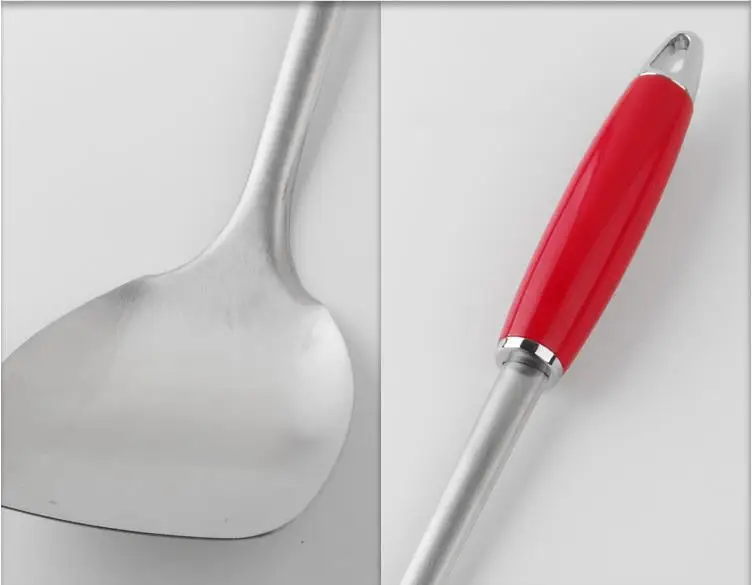 stainless steel turner cooking tool long handle egg turners spatula big kitchen utensil wok shovel accessories | Дом и сад