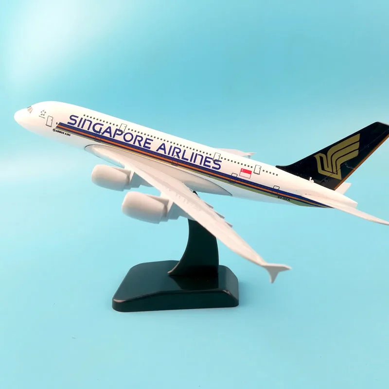 20CM AIR BUS 253 Джейсон пачка модель самолета Модель Singapore Аэробус A380 с трёхмерными чертёжами 1:200 Diecast металлические 20 см самолетов игрушечный самолет - Цвет: 20CM AIR BUS 253