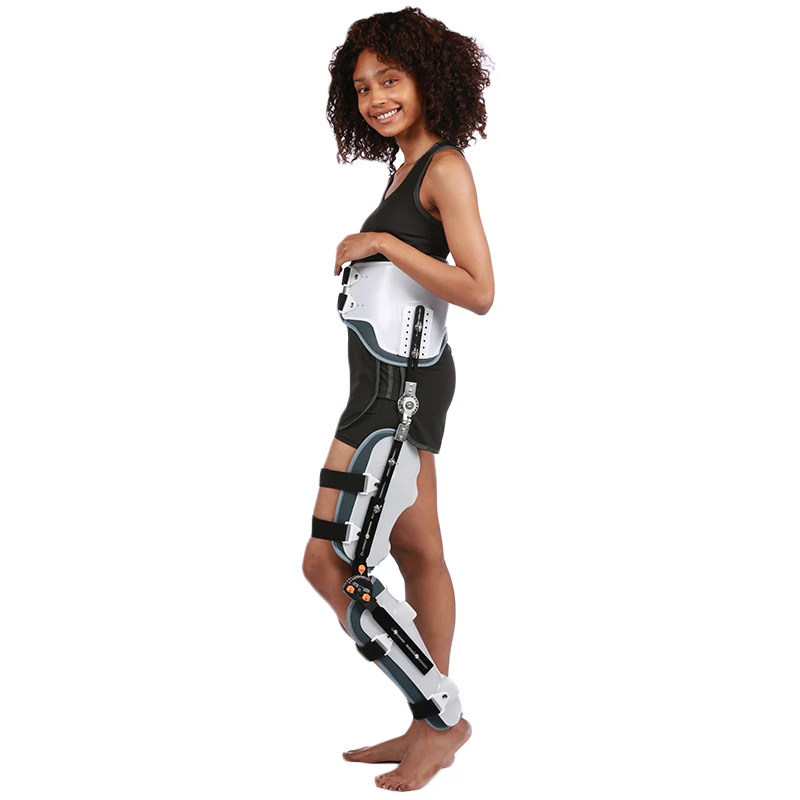 Knee Ankle Foot Orthosis FULI Brace Fixed Stiff Thigh Spport And Leg Fixer Orthotics | Красота и здоровье