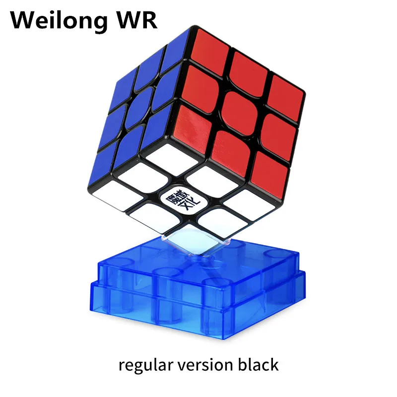 WR black 3x3x3 MOYU Weilong WR M Магнитный магический скоростной куб без наклеек магниты WRM головоломки Кубики Игрушки для детей - Цвет: WR black