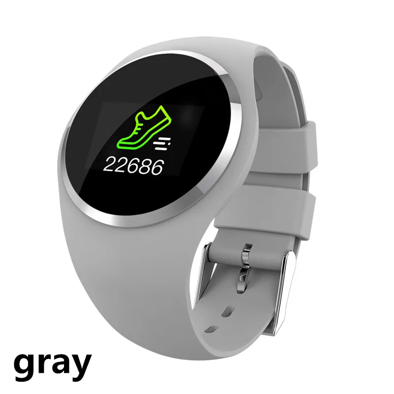 gray Умные часы Q1, умный Браслет, цветной ЖК-монитор, кровяное давление, датчик сердечного ритма, фитнес-трекер, умный Браслет, умные часы - Цвет: gray