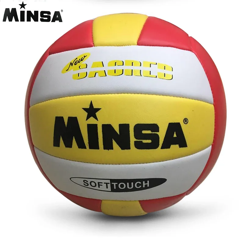 MINSA Розничная бренд MVB-001 мягкий касаться волейбол мяч, Size5 высокое качество волейбол с Чистая сумка+ иглы - Цвет: As the picture VR