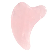 dolphin shape big size 95x60 mm natural rose quartz guasha massage stone health care beauty massage scraping guasha tool