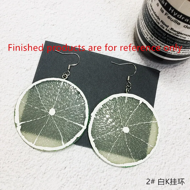 2017 Летний стиль 30 шт./лот 50 мм Мультяшные акриловые бусины в форме фрукта