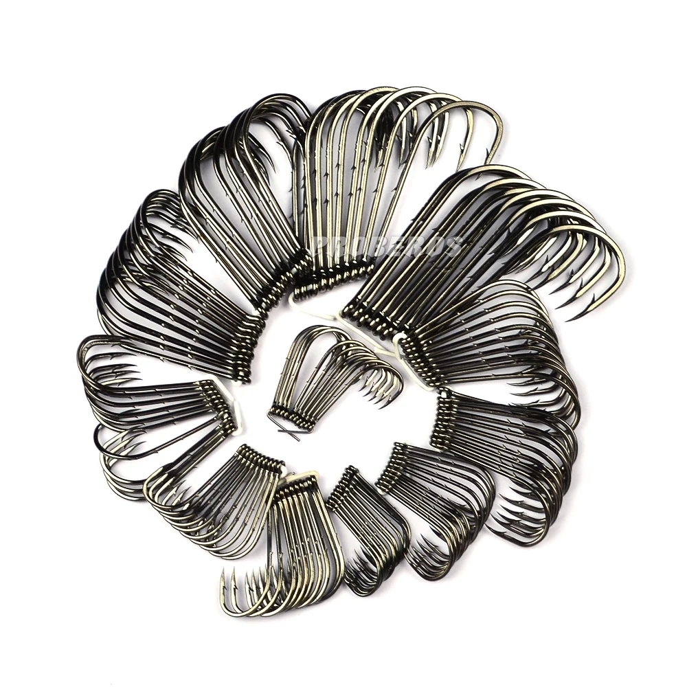 PROBEROS брендовый рыболовный крючок 6 #-6/0 # Приманка Черный цвет джиг Большой Крючок