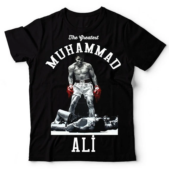 Футболка с принтом Muhammad Ali для мужчин самая большая футболка короткими рукавами