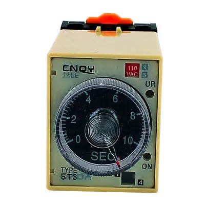 AC 110V ST3PA B DPDT 8 терминалов 0 10 секунд регулируемый таймер задержки Реле