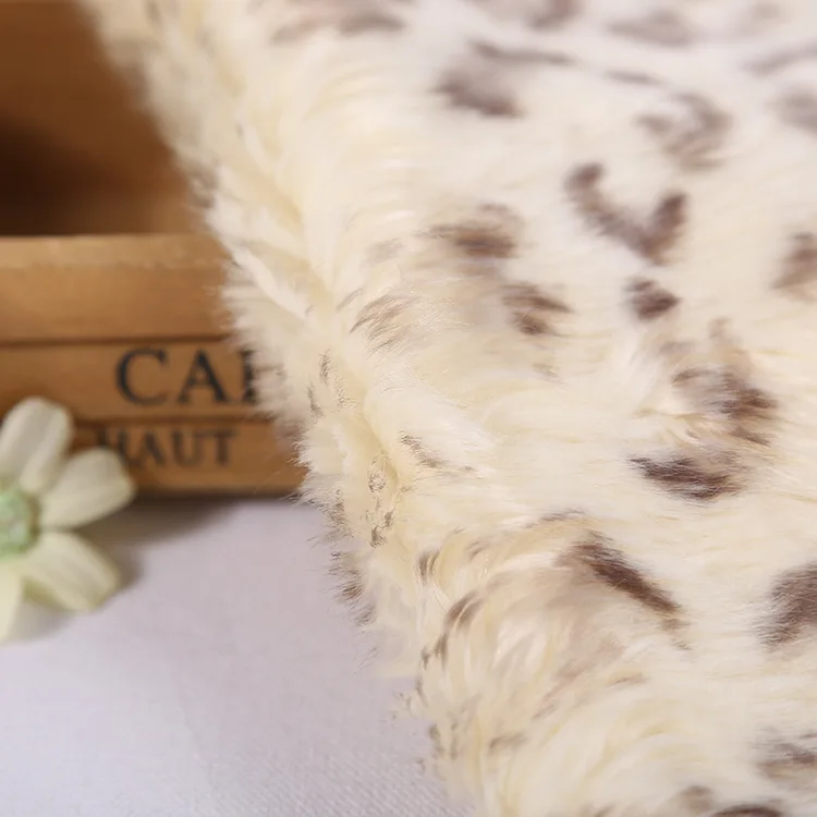 Искусственный мех с леопардовым принтом маленький акриловая плюшевая ткань