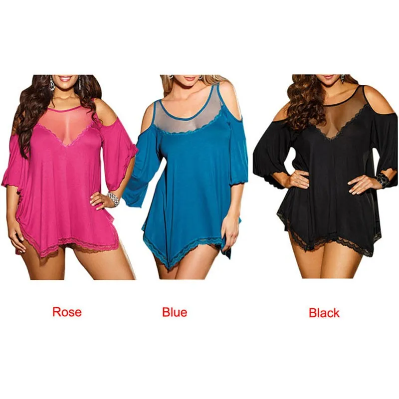 XXXXL, XXXL, сексуальное женское белье размера плюс, прозрачная сетка, розовая, красная, синяя, черная атласная ночная рубашка, ночные рубашки, женская одежда для сна, ночная рубашка