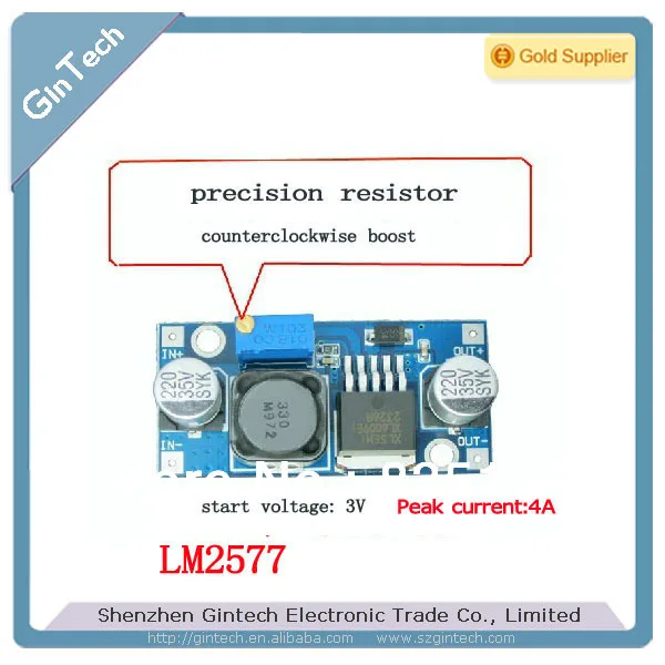 10 шт./лот XL6009 DC boost Регулируемый Модуль с максимальным током LM2577 4A|peak| |
