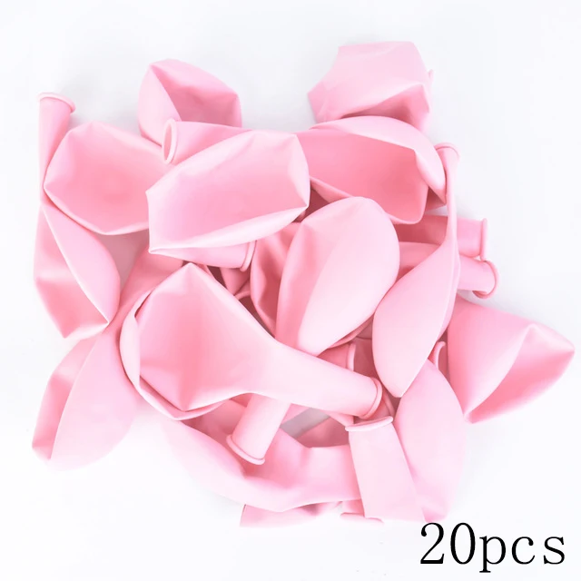 20pcs light pink 20 шт 12 дюймов многоцветная Пастельная цепь из резины Свадьба/День рождения фон с воздушными шарами декоративный шар цепь украшение арки - Цвет: 20pcs light pink