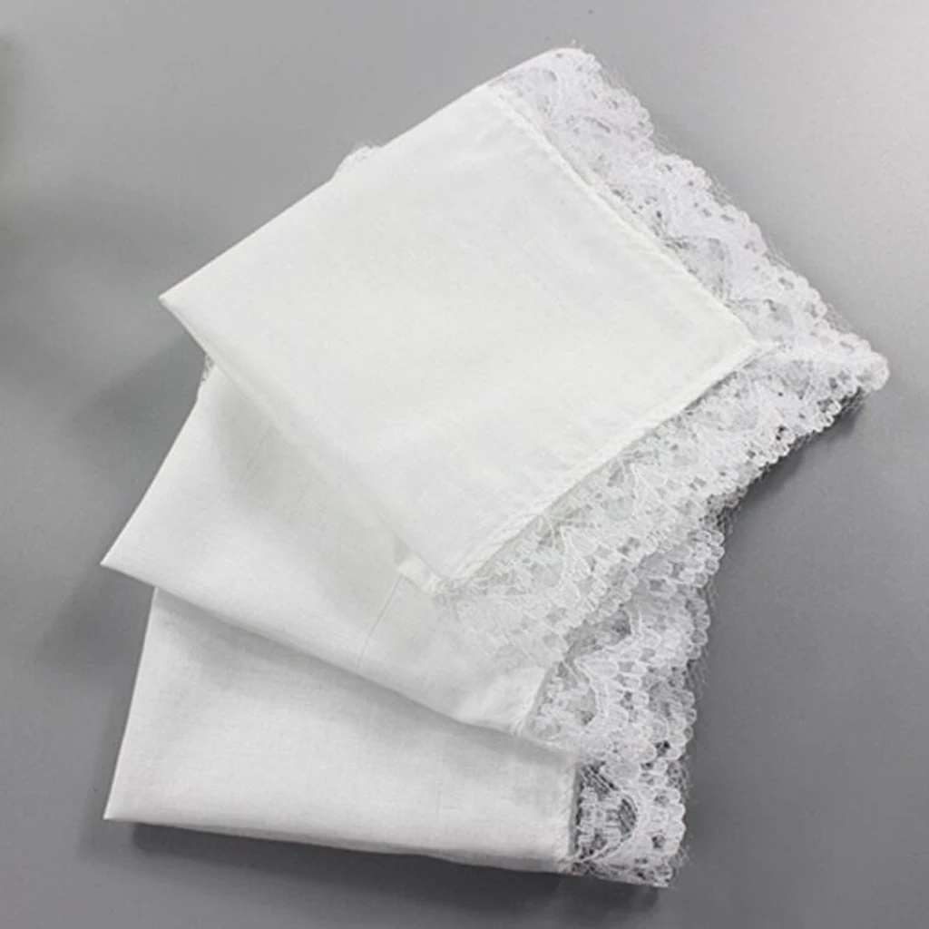 

5pcs Pocket White Cotton Thin Handkerchiefs DIY Hand Drawing Pocket Square Plain Handkerchief Sweat Towel Vintage Gift Hankies
