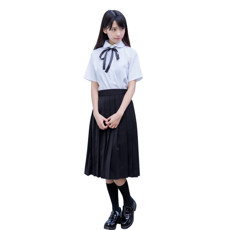 Японский матросский костюм униформа для студентов JK плиссированные юбки костюмы