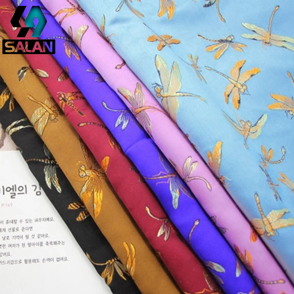 Имитация шелка cheongsam одежда Высококачественная прядильная шелковая ткань ручная