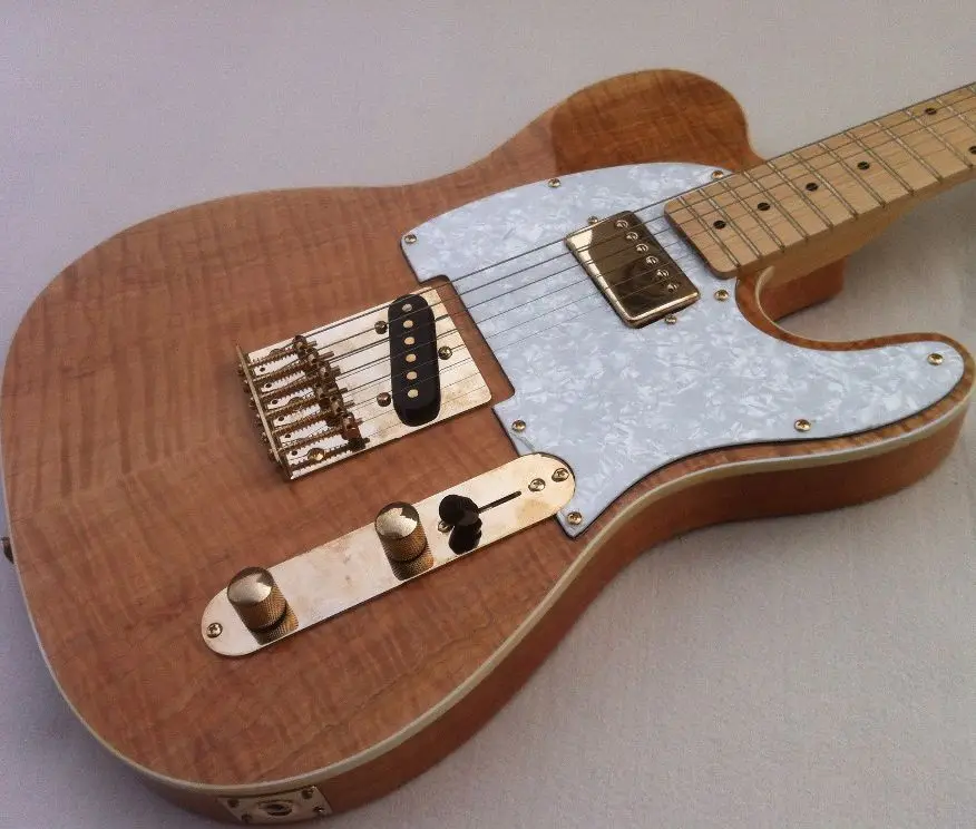 G USA speical custom TL электрогитара с тигром клен верх красное дерево корпус Золотое