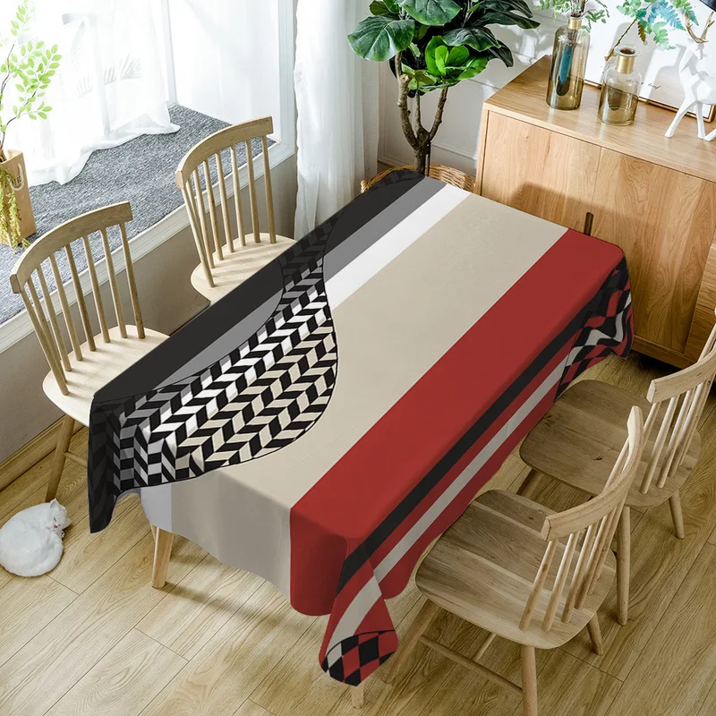 Психоделический Геометрическая кактуса акварель скатерть полиэстер Nappe