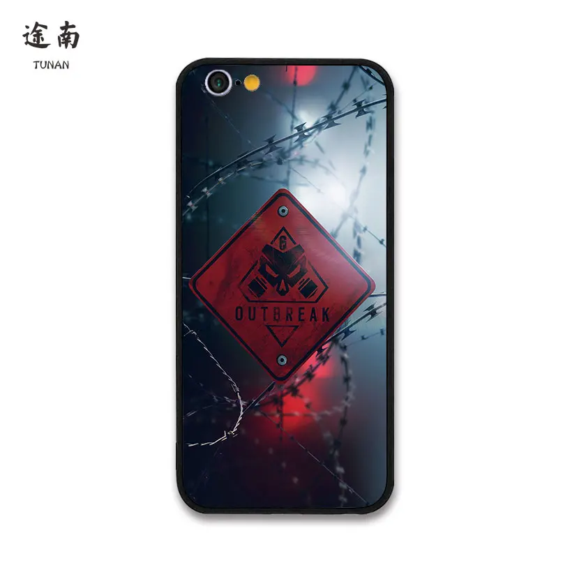 Cool rainbow six siege gema Coque Funda For Iphone 6 7 8 Plus Cute Movie Cover Case X Phone fashion Bumper Cases | Мобильные