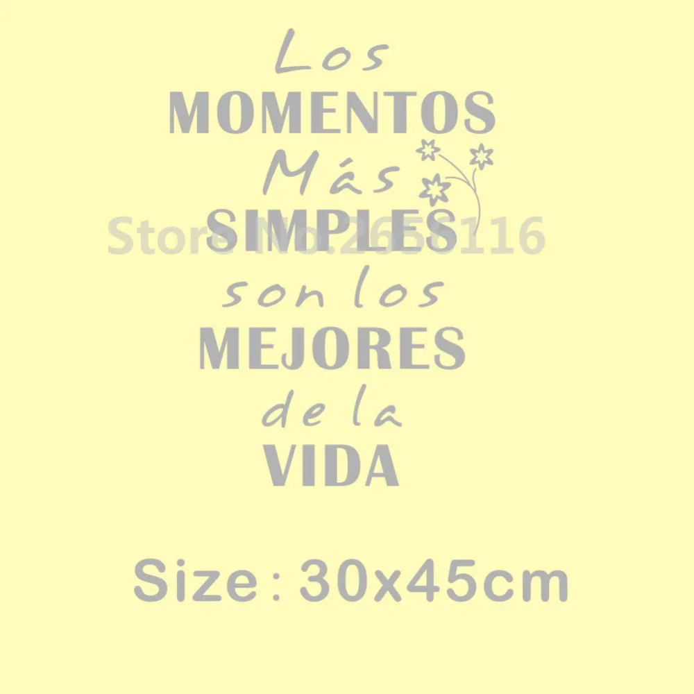 Испанские наклейки Роспись стен цитатами рождественские простые виниловые на