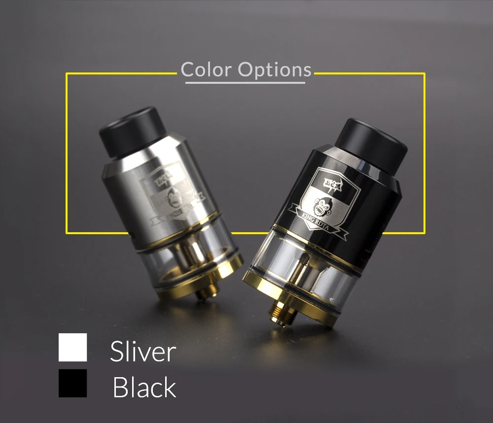 Катушка отец король стиль RTA RDA RDTA 3,5 мл емкость 25 мм диаметр бака для Vape коробка мод электронная сигарета распылитель для кальяна