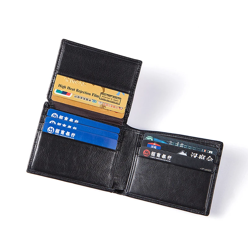 WESTAL Для мужчин кошельки из натуральной кожи Мужчин's Кошелек двойного сложения
