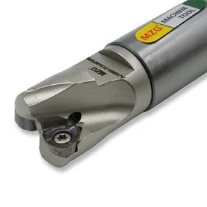 Фреза MZG AJX06RC16-17-150-2T с двумя твердосплавными вставками, Зажимная фреза с быстрой подачей, хвостовик концевой фрезы из сплава