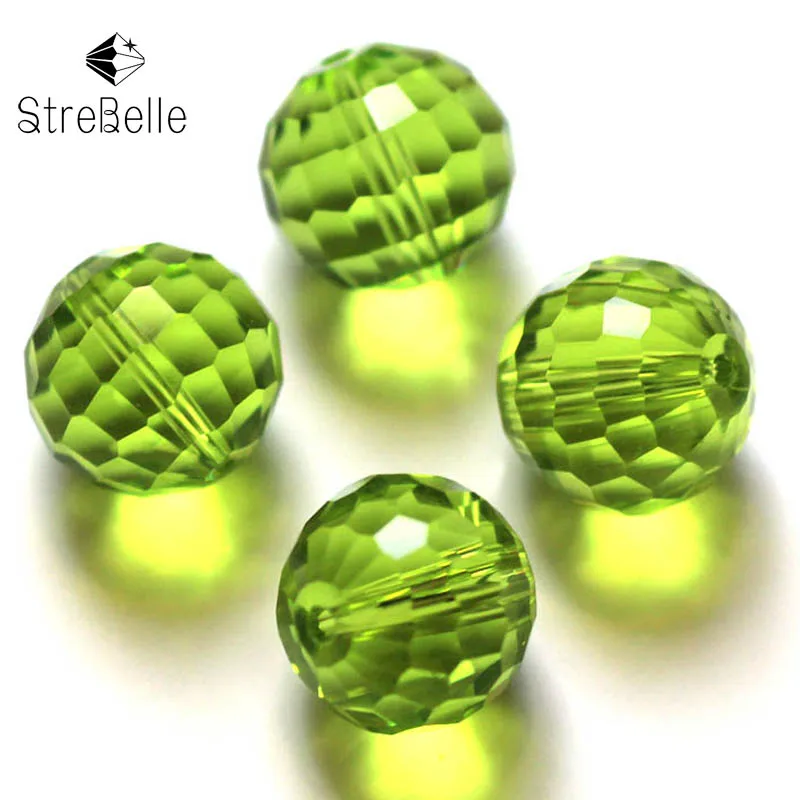 Оптовая продажа 100 шт./пакет граненные круглый хрусталя кварцевый 6 мм 8 10