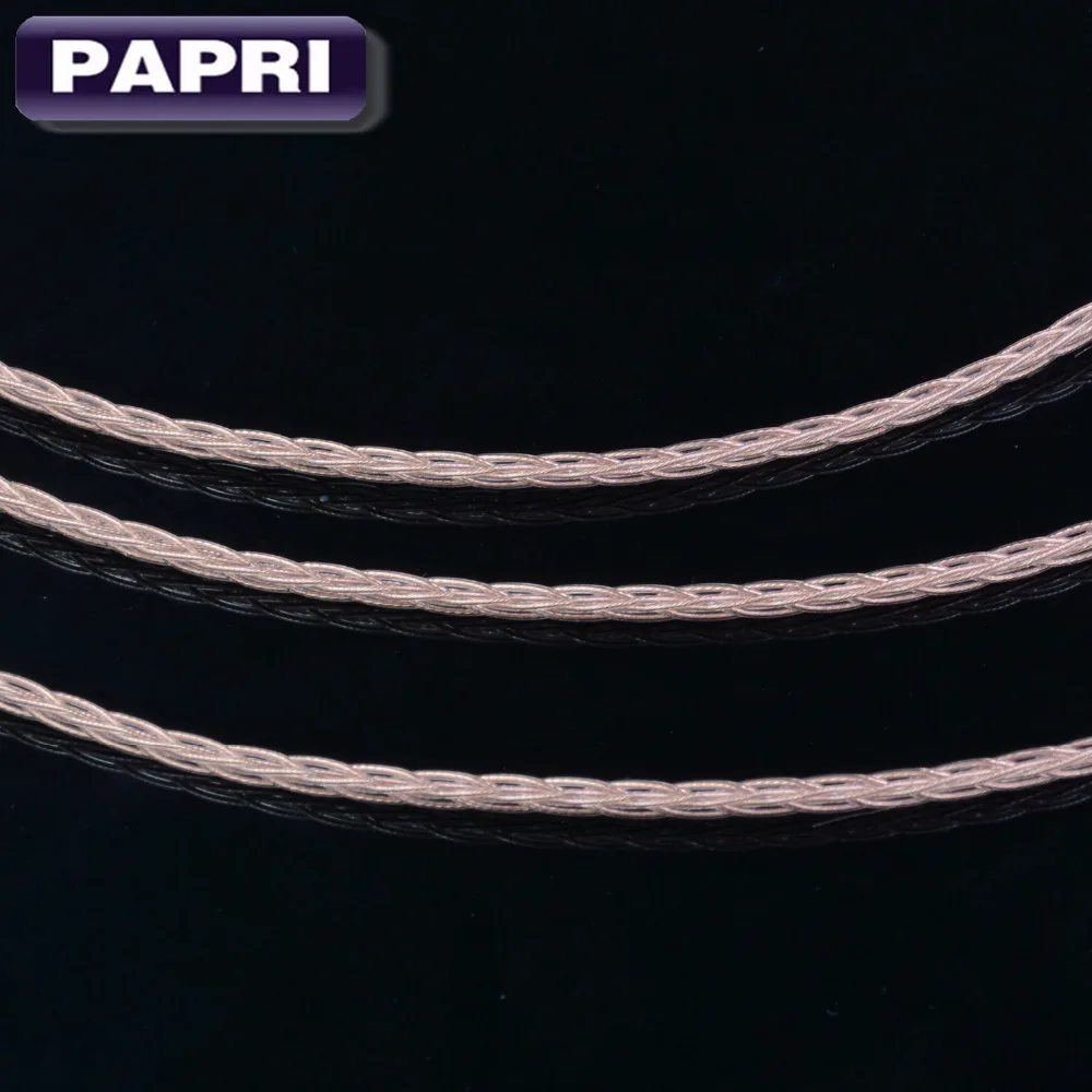 PAPRI 3.28ft/1 м 8 ядер PTFE OCC Медный провод обновления аудио кабель для наушников Hifi DIY